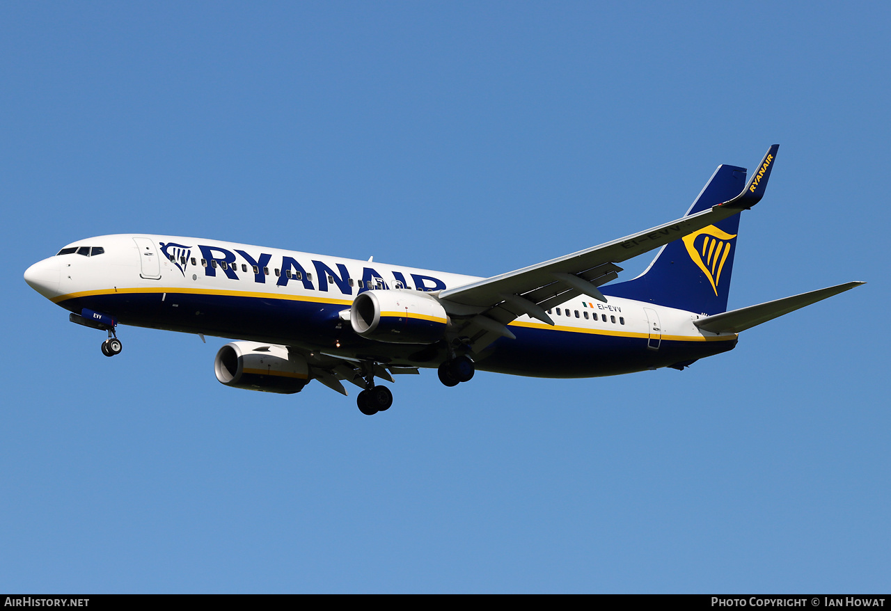 Aircraft Photo of EI-EVV | Boeing 737-8AS | Ryanair | AirHistory.net #579501