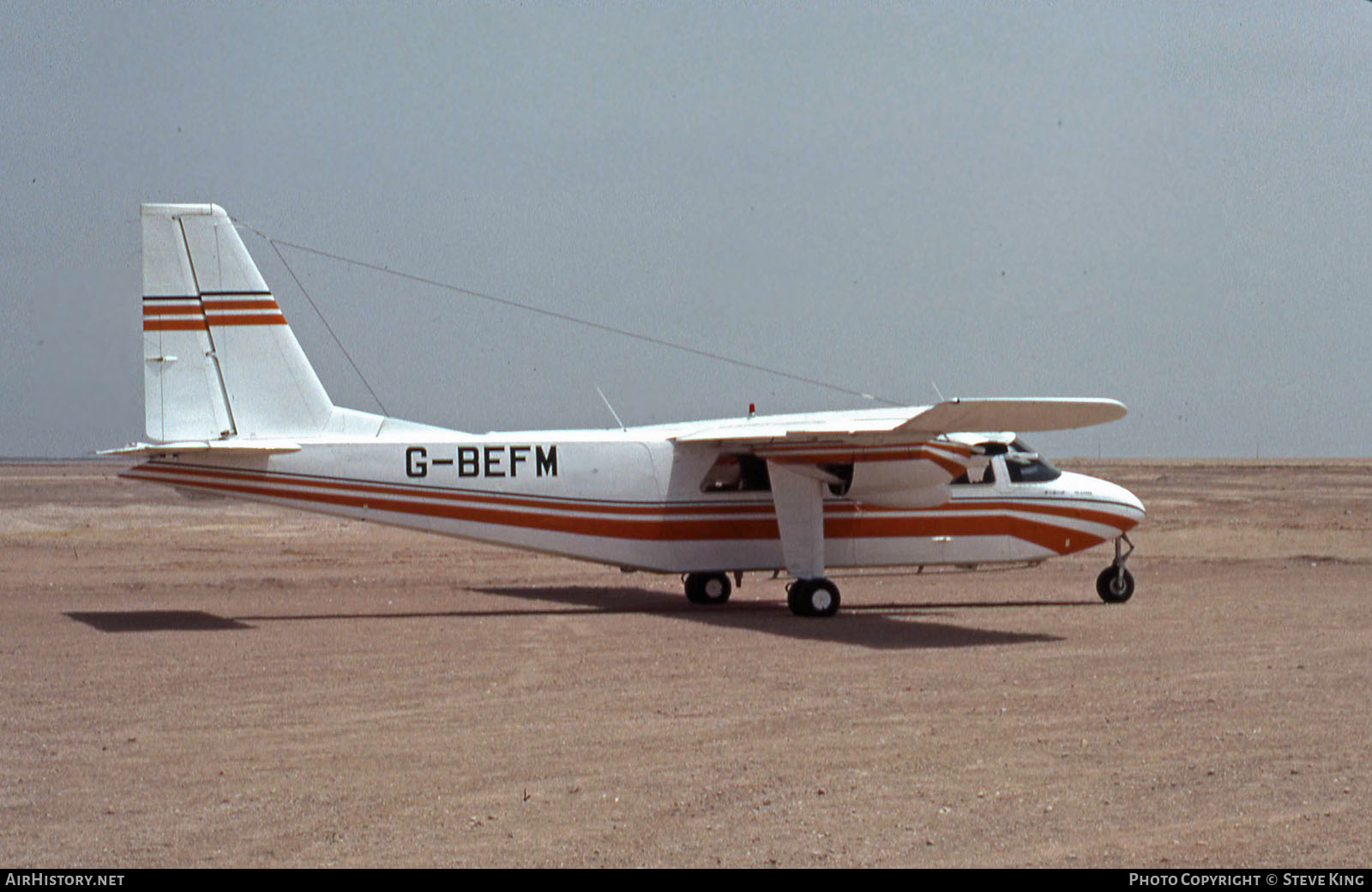 Aircraft Photo of G-BEFM | Britten-Norman BN-2A-10 Islander | AirHistory.net #579511