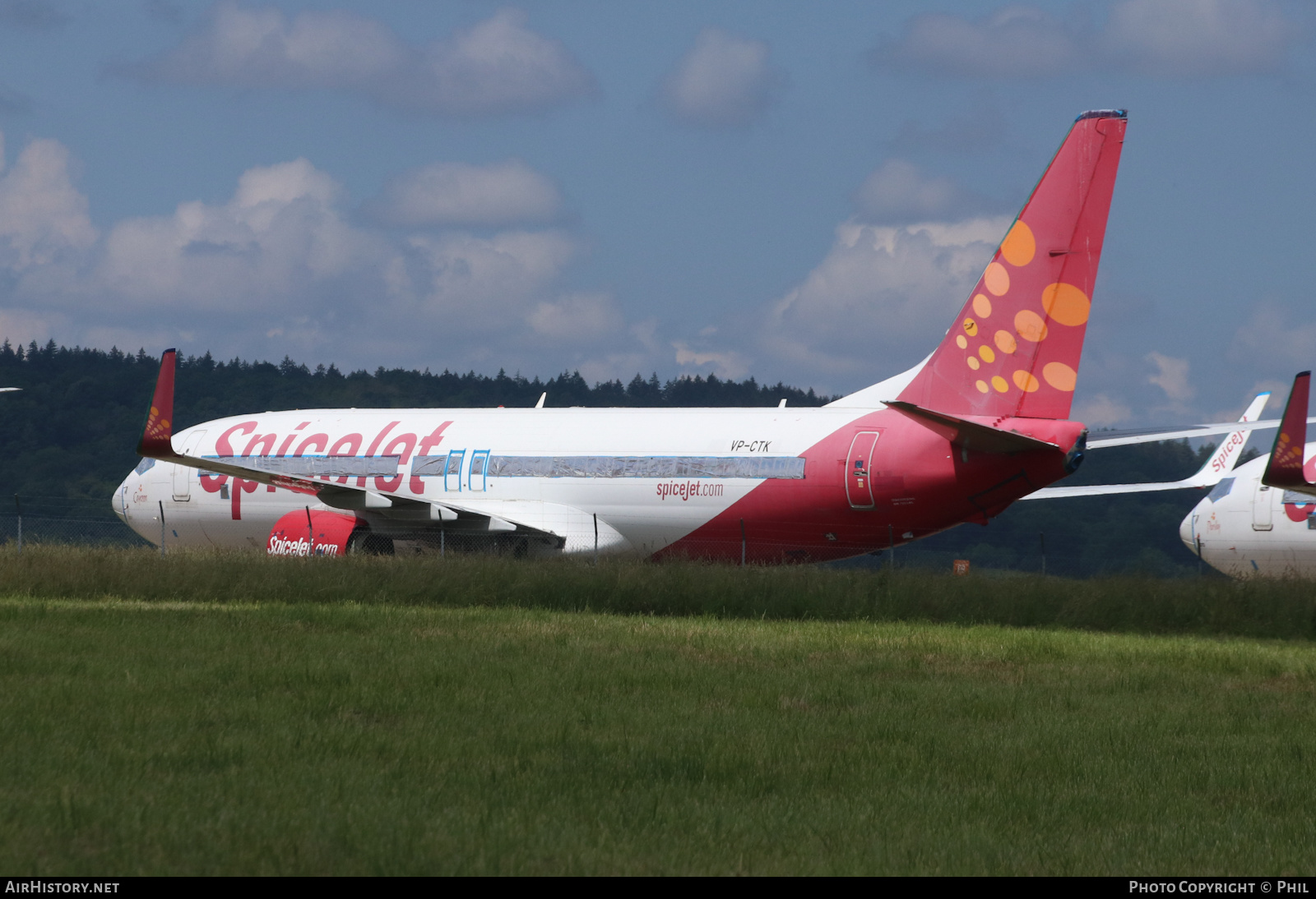 Aircraft Photo of VP-CTK | Boeing 737-86J | SpiceJet | AirHistory.net #579522