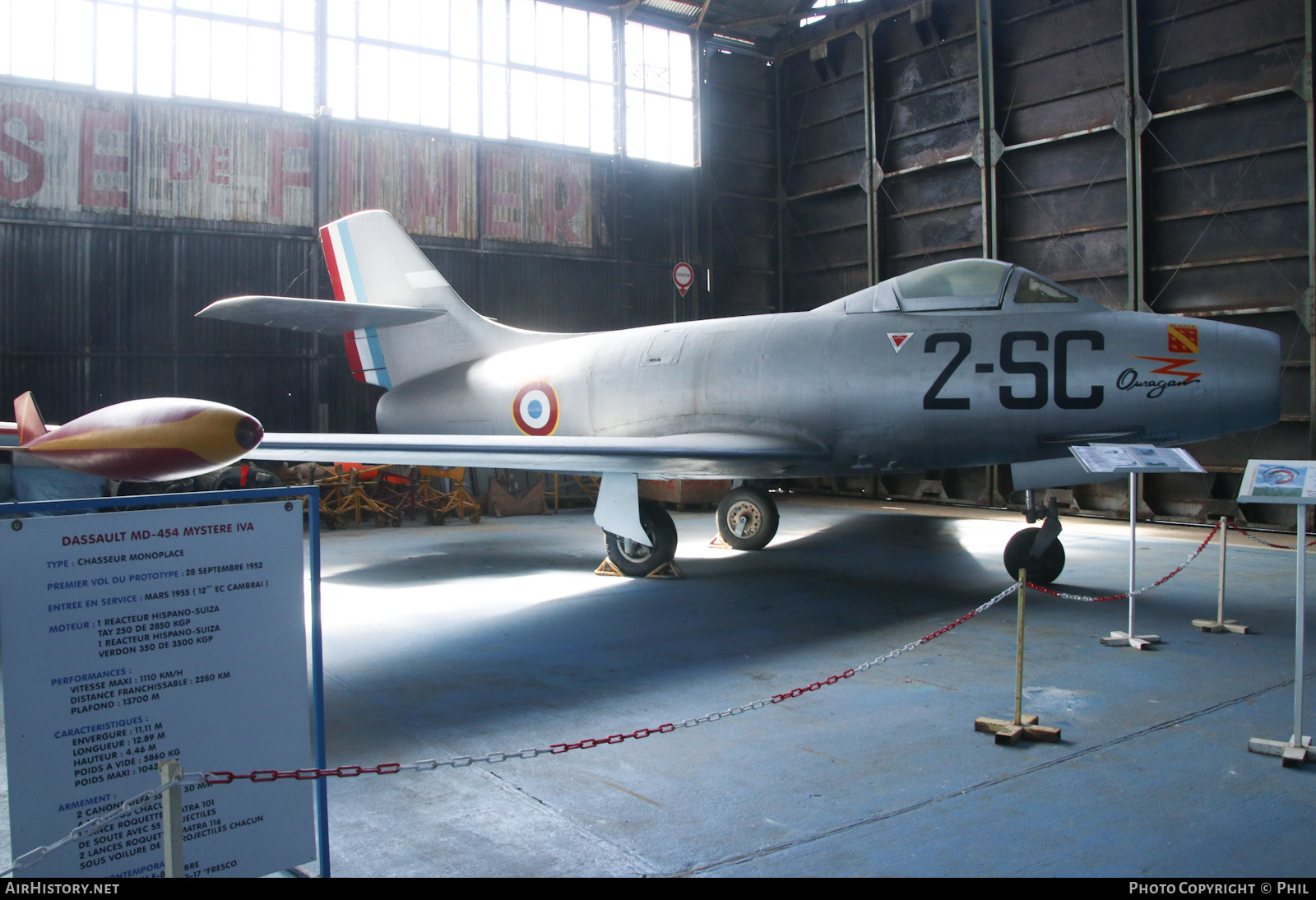 Aircraft Photo of 231 | Dassault MD-450 Ouragan | France - Air Force | AirHistory.net #579535