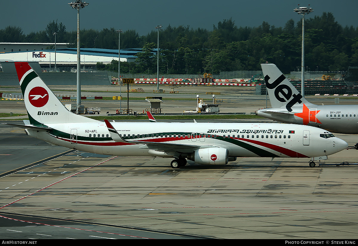 Aircraft Photo of S2-AFL | Boeing 737-83N | Biman Bangladesh Airlines | AirHistory.net #579542