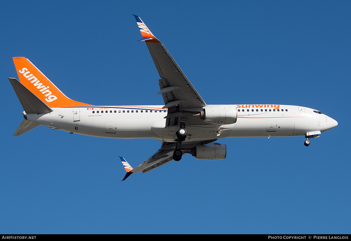 Aircraft Photo of C-GKVU | Boeing 737-86N | Sunwing Airlines | AirHistory.net #579574