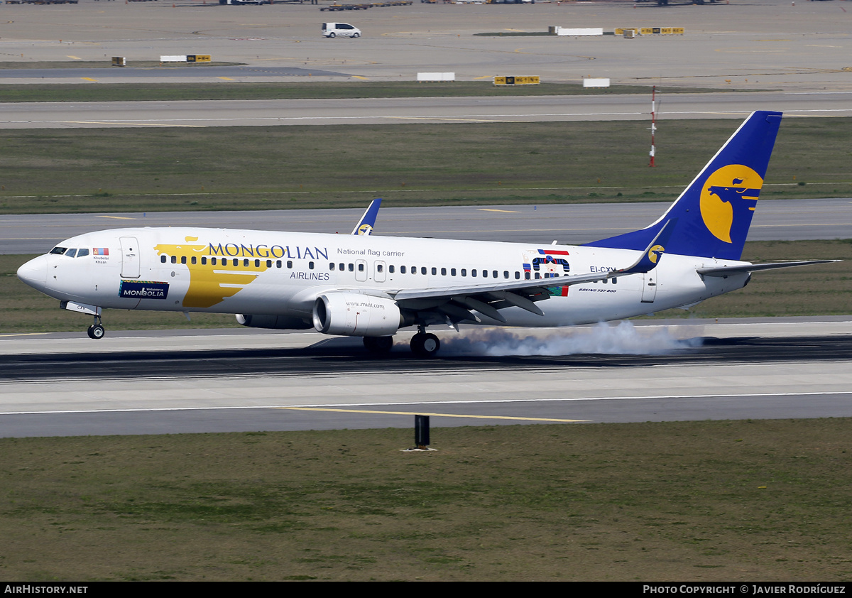 Aircraft Photo of EI-CXV | Boeing 737-8CX | MIAT Mongolian Airlines | AirHistory.net #579575
