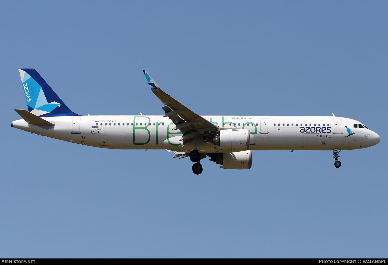 Aircraft Photo of CS-TSF | Airbus A321-253N | Azores Airlines | AirHistory.net #579588