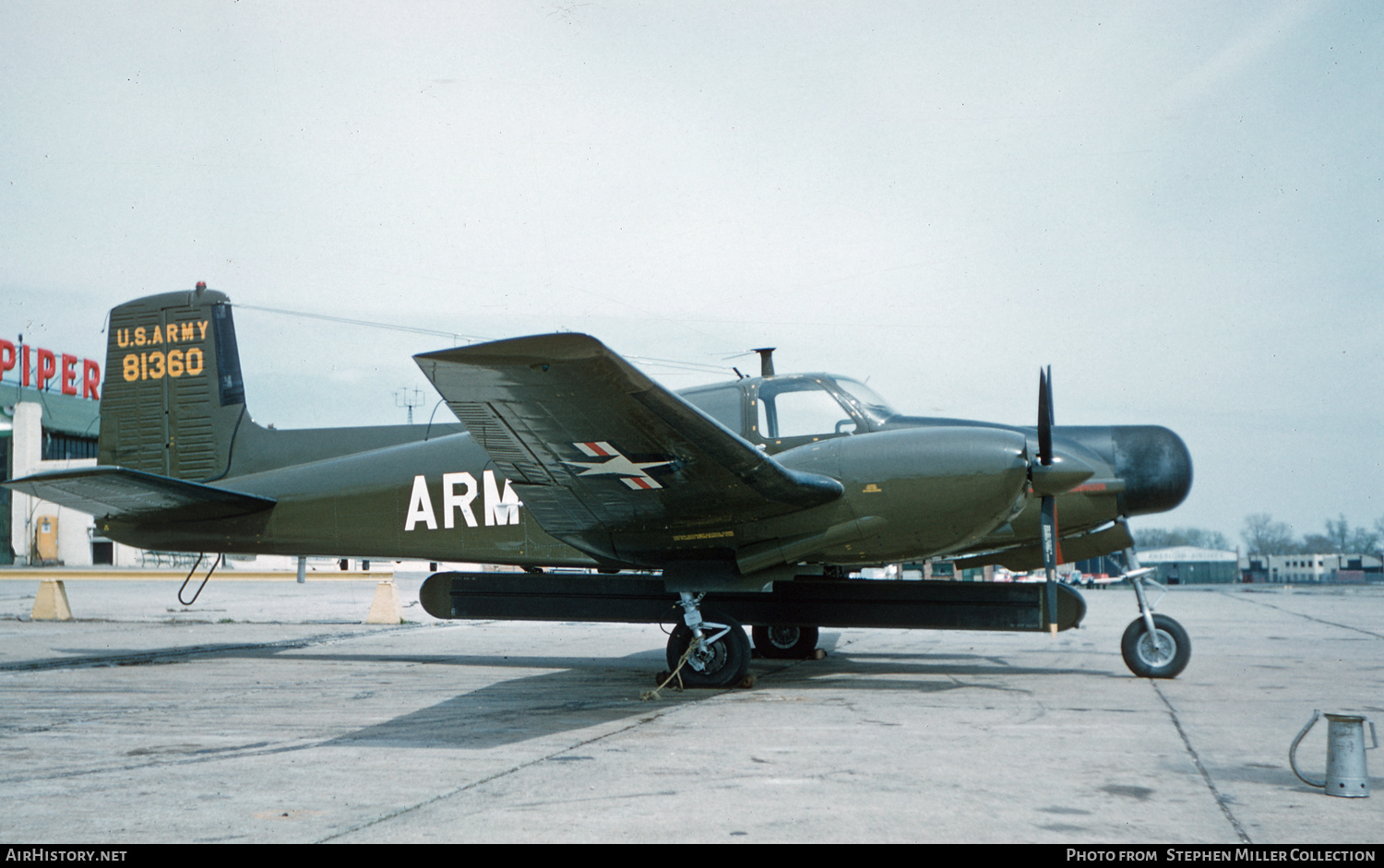 Aircraft Photo of 58-1360 / 81360 | Beech RL-23D Seminole (50) | USA - Army | AirHistory.net #579620