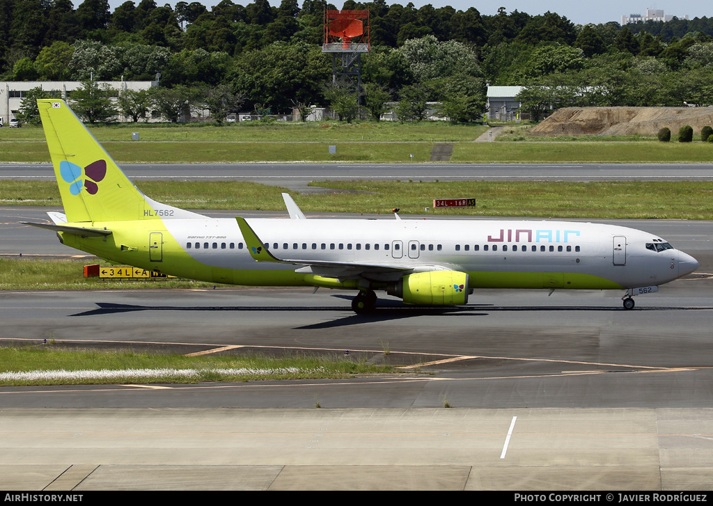 Aircraft Photo of HL7562 | Boeing 737-8B5 | Jin Air | AirHistory.net #579634