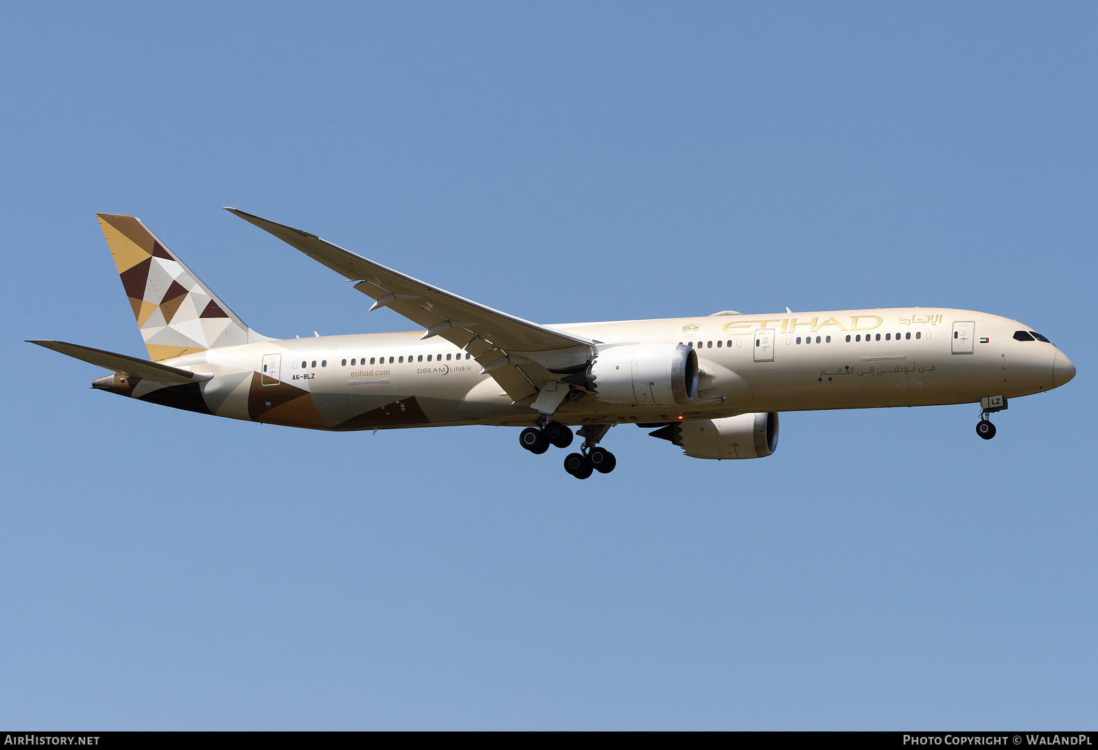 Aircraft Photo of A6-BLZ | Boeing 787-9 Dreamliner | Etihad Airways | AirHistory.net #579643