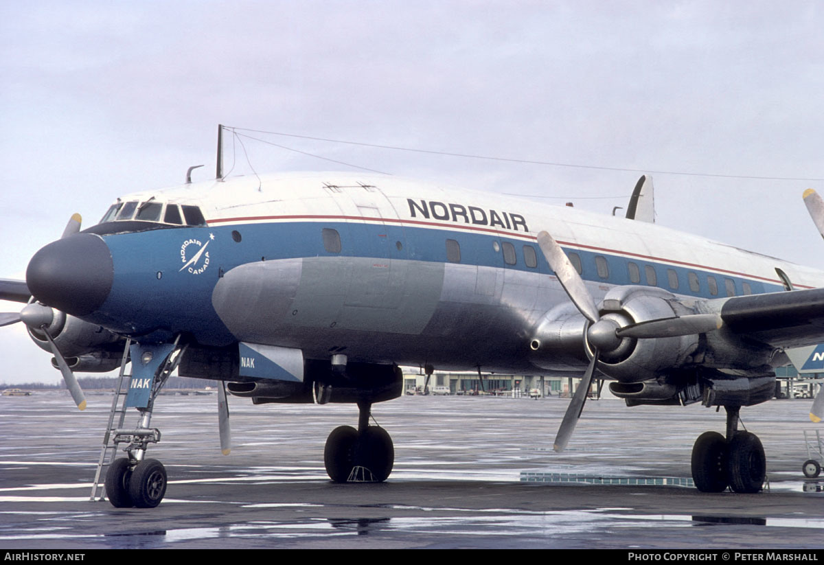 Aircraft Photo of CF-NAK | Lockheed L-1049H Super Constellation | Nordair | AirHistory.net #579670