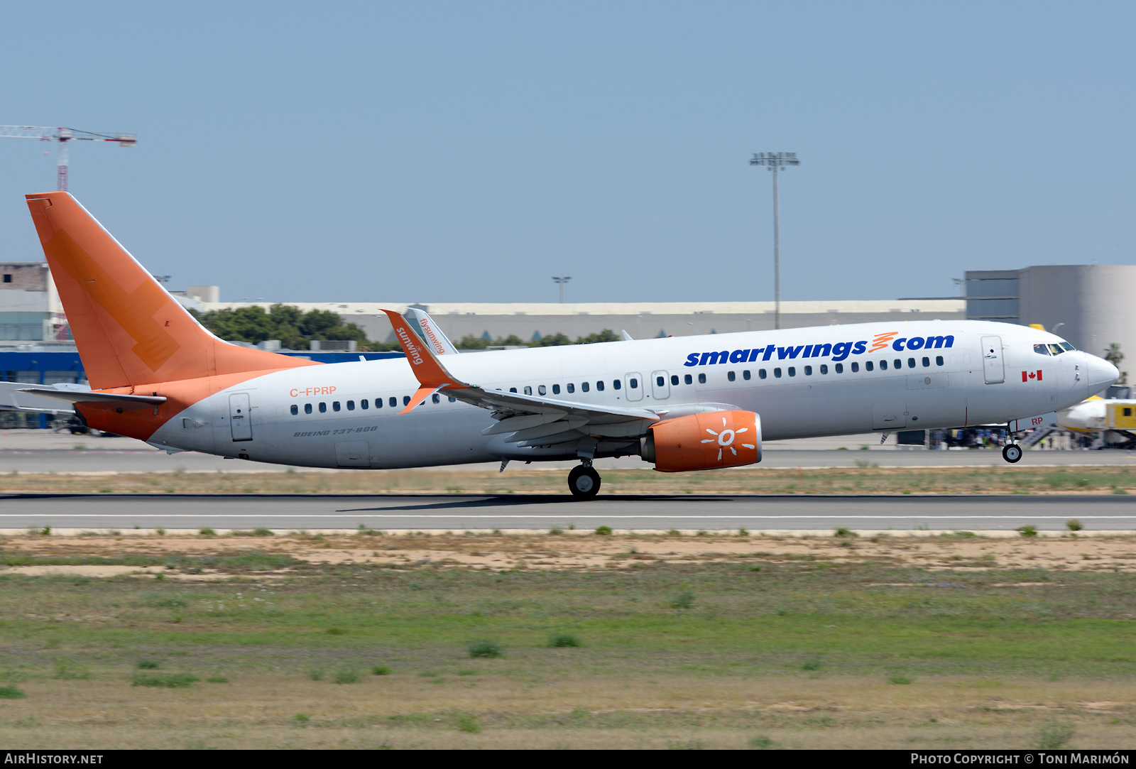 Aircraft Photo of C-FPRP | Boeing 737-8FH | Smartwings | AirHistory.net #579676