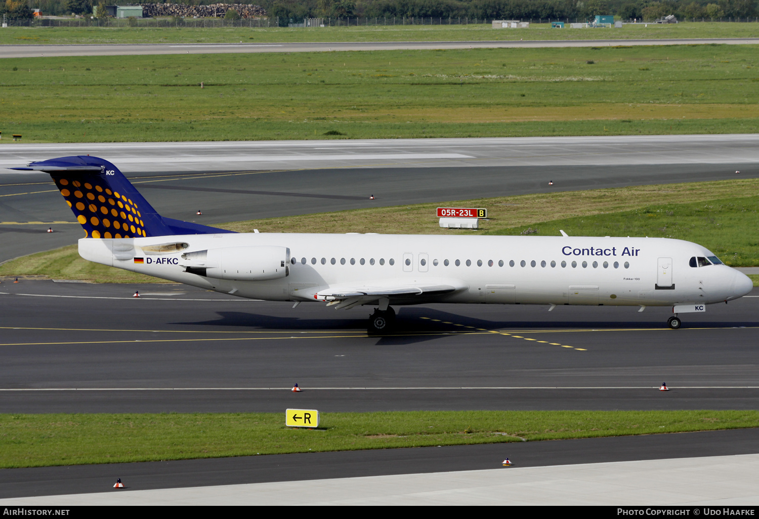 Aircraft Photo of D-AFKC | Fokker 100 (F28-0100) | Contact Air | AirHistory.net #579722