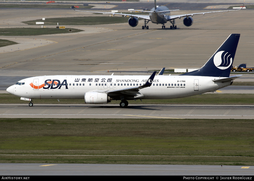 Aircraft Photo of B-1746 | Boeing 737-85N | Shandong Airlines - SDA | AirHistory.net #579765