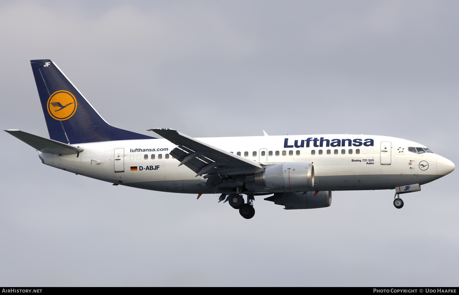 Aircraft Photo of D-ABJF | Boeing 737-530 | Lufthansa | AirHistory.net #579804