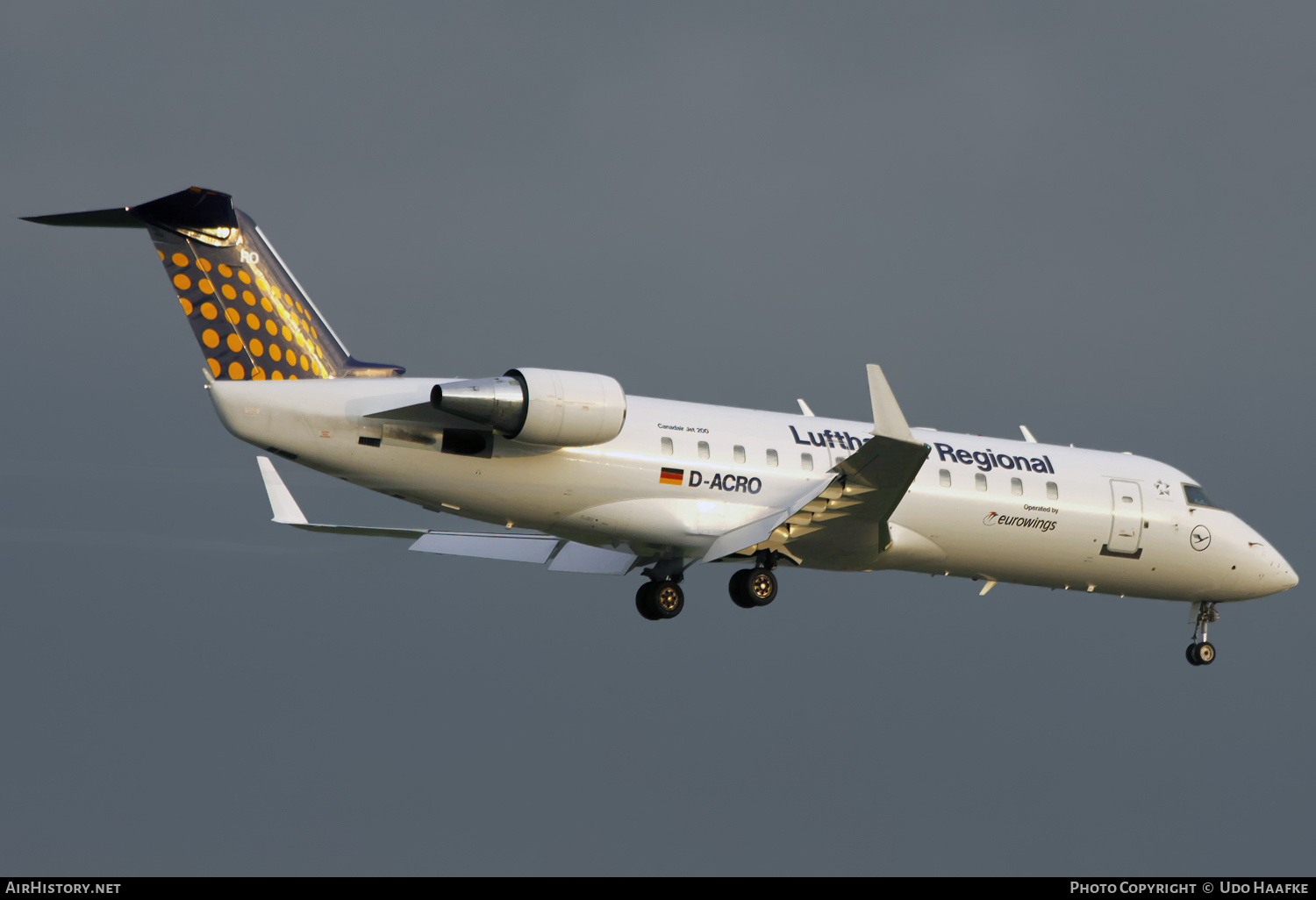 Aircraft Photo of D-ACRO | Bombardier CRJ-200LR (CL-600-2B19) | Lufthansa Regional | AirHistory.net #579849