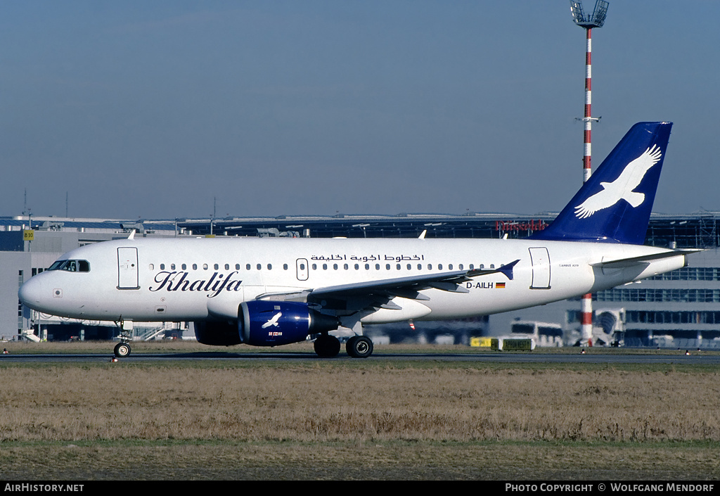 Aircraft Photo of D-AILH | Airbus A319-114 | Khalifa Airways | AirHistory.net #579855