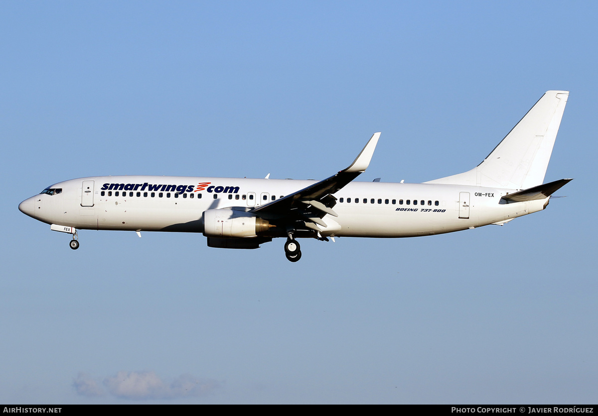 Aircraft Photo of OM-FEX | Boeing 737-8Q8 | Smartwings | AirHistory.net #579871
