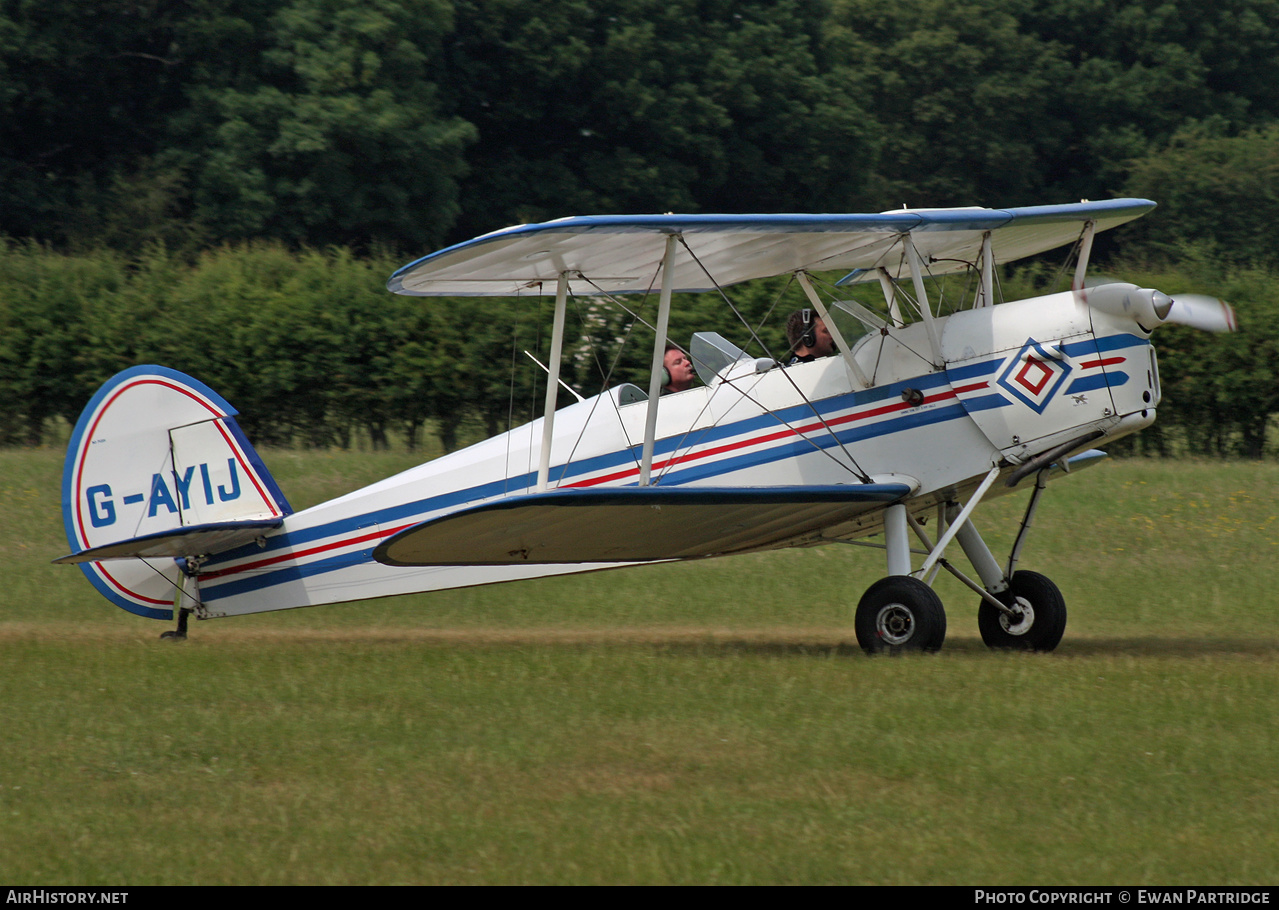 Aircraft Photo of G-AYIJ | Stampe-Vertongen SV-4B | AirHistory.net #579878