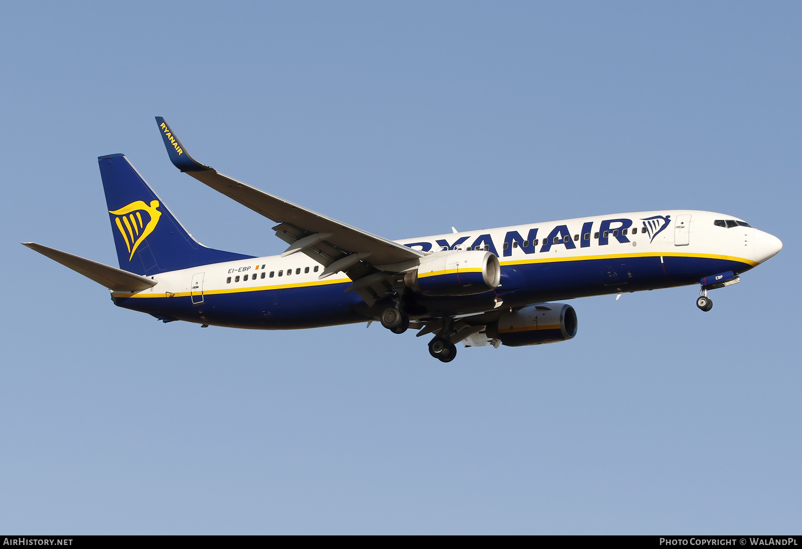 Aircraft Photo of EI-EBP | Boeing 737-8AS | Ryanair | AirHistory.net #579891