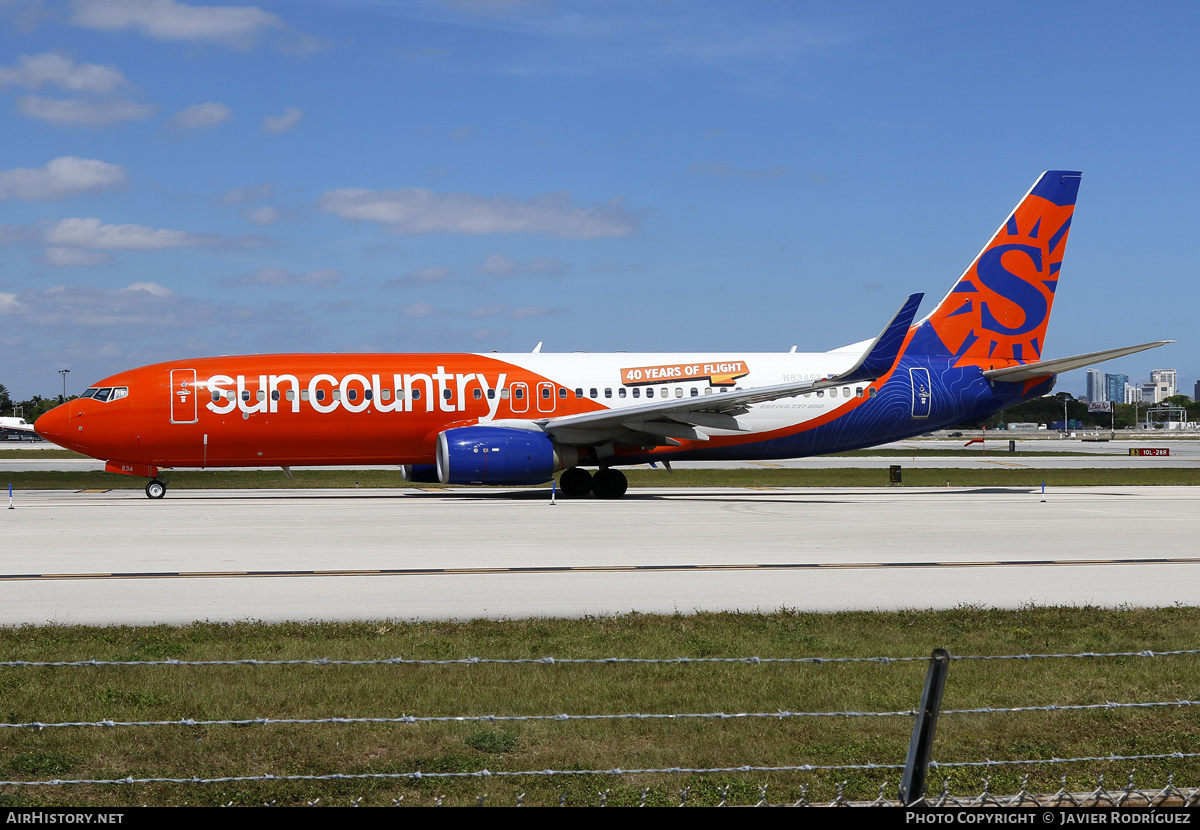 Aircraft Photo of N834SY | Boeing 737-8KN | Sun Country Airlines | AirHistory.net #579894
