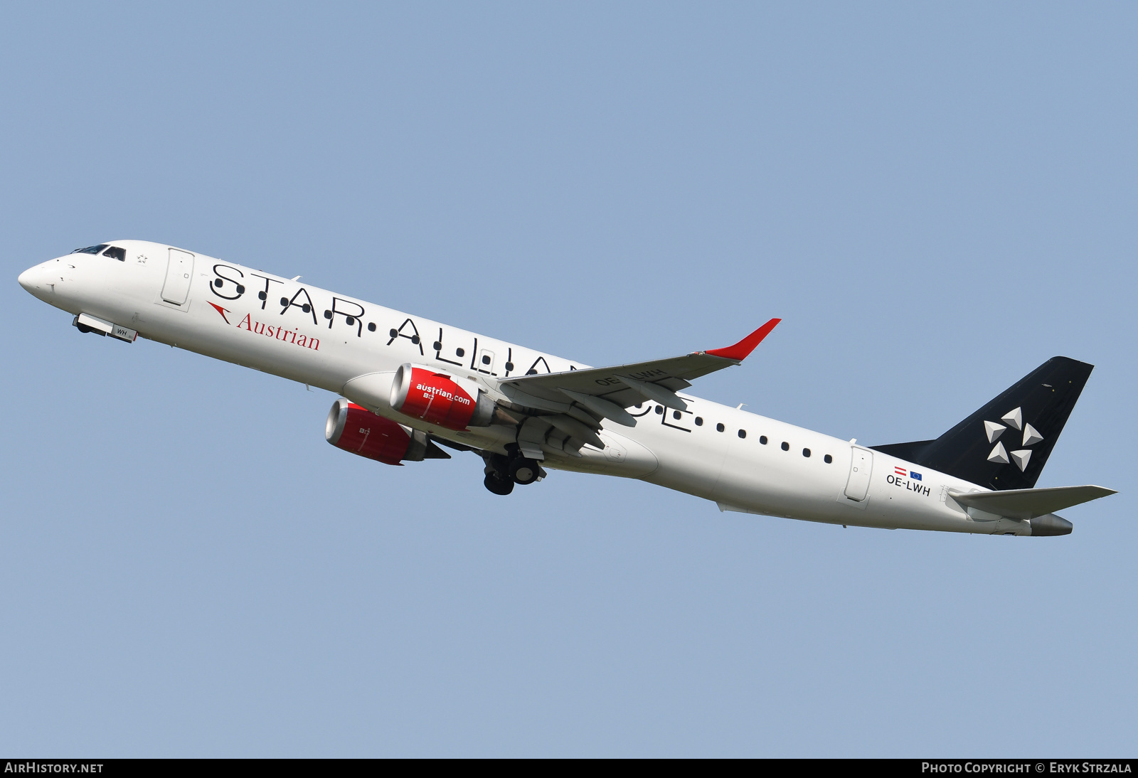 Aircraft Photo of OE-LWH | Embraer 195LR (ERJ-190-200LR) | Austrian Airlines | AirHistory.net #579904