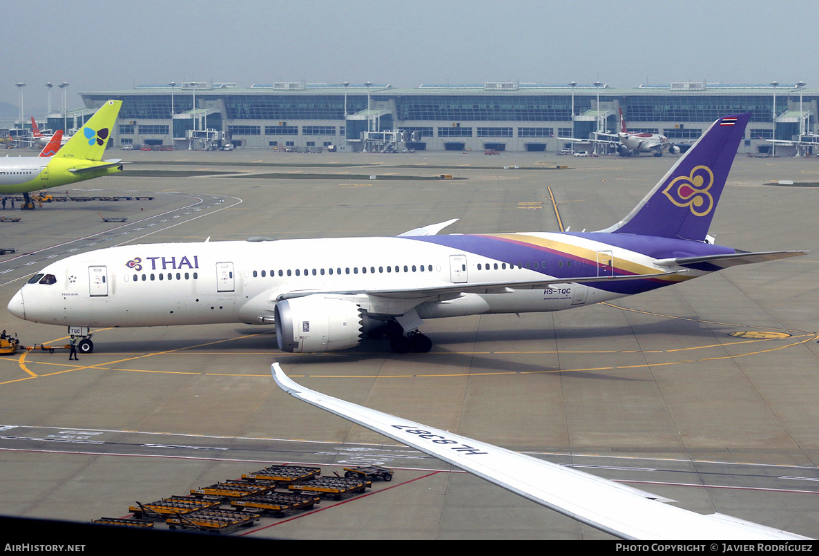 Aircraft Photo of HS-TQC | Boeing 787-8 Dreamliner | Thai Airways International | AirHistory.net #579906