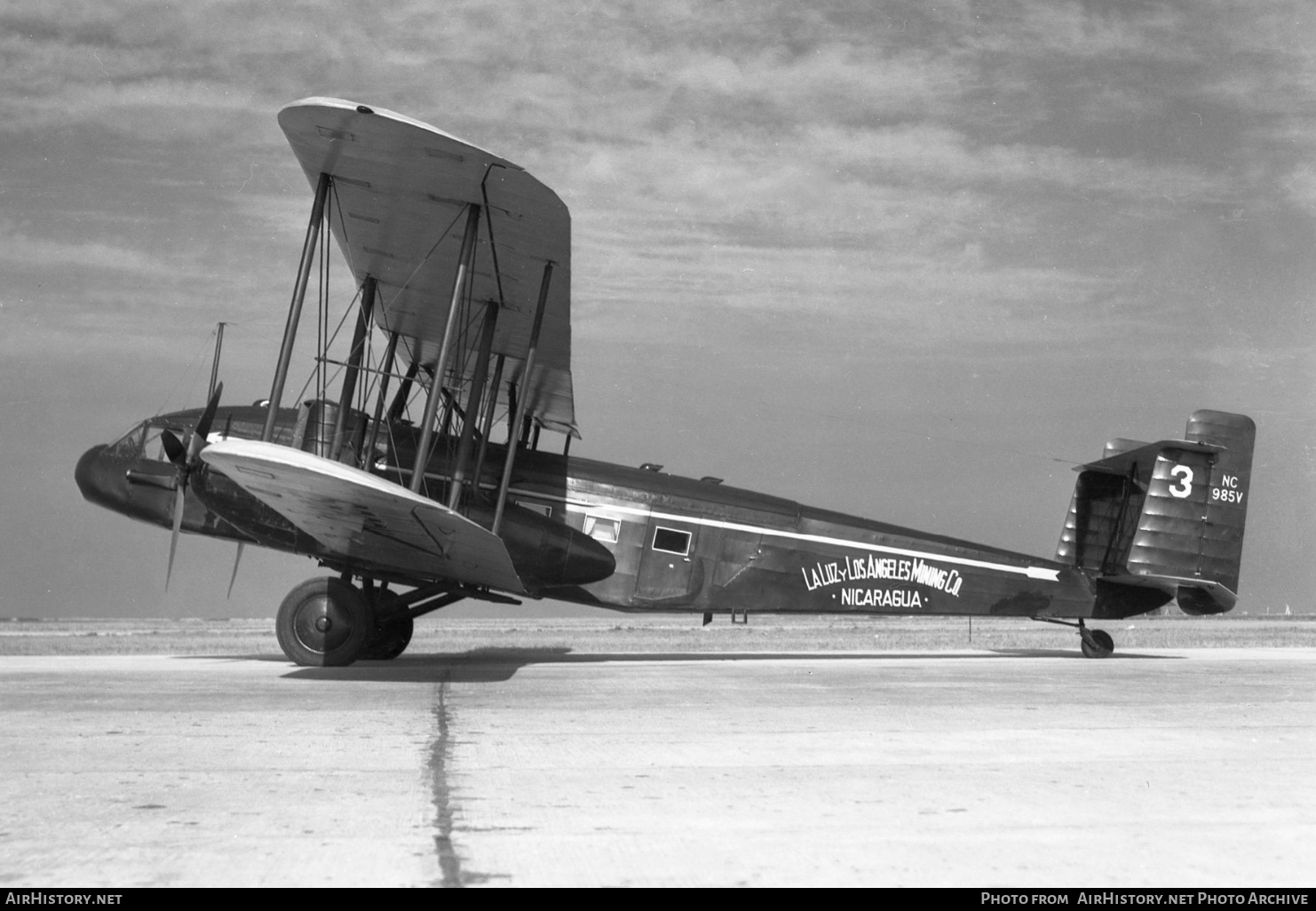 Aircraft Photo of NC985V | Curtiss Model 53 Condor CO | La Luz y Los Angeles Mining | AirHistory.net #579950