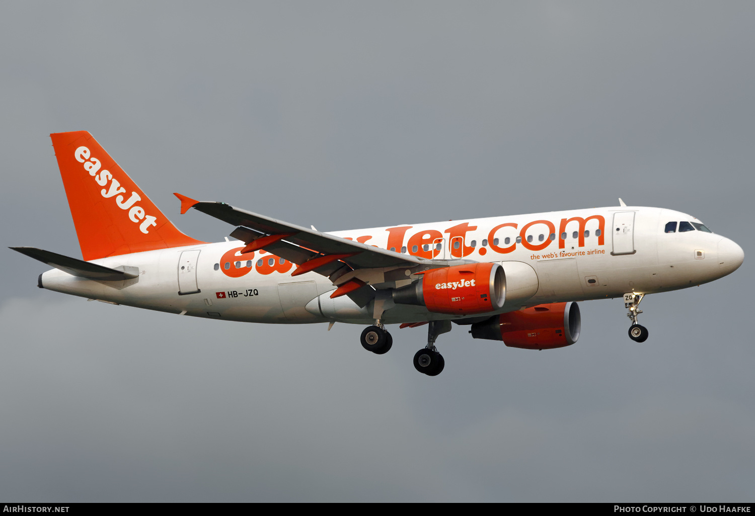Aircraft Photo of HB-JZQ | Airbus A319-111 | EasyJet | AirHistory.net #579969