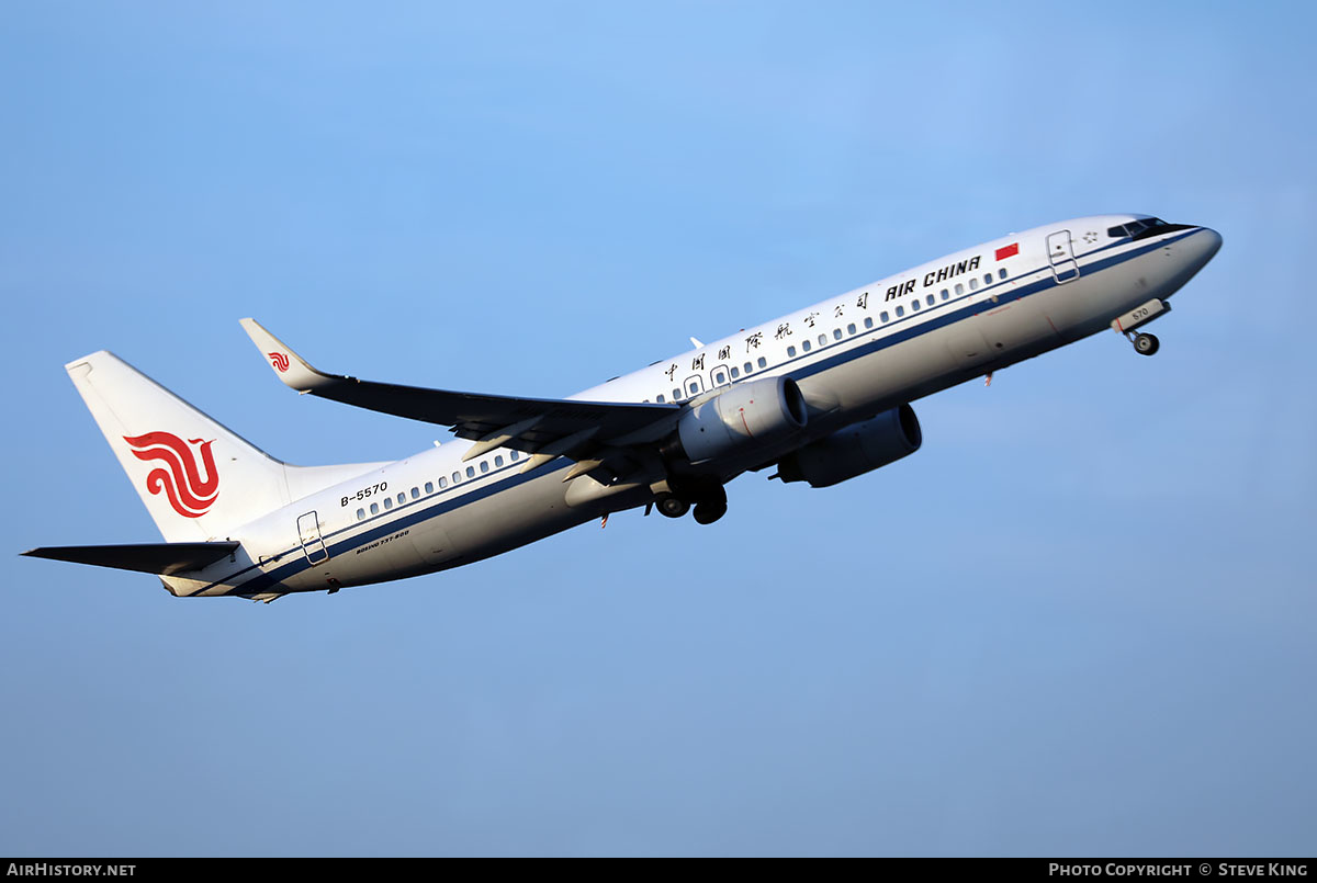 Aircraft Photo of B-5570 | Boeing 737-89L | Air China | AirHistory.net #579998