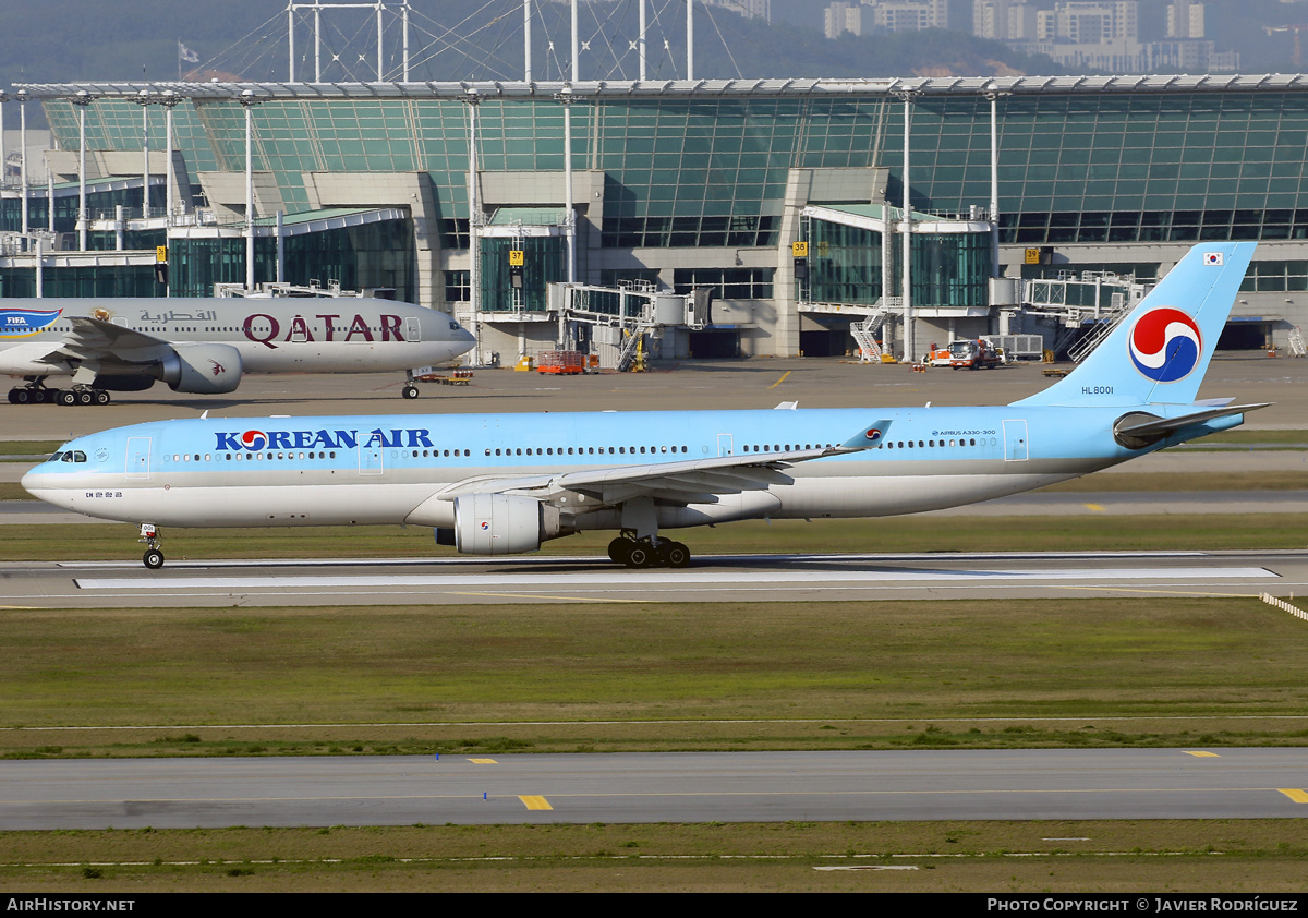 Aircraft Photo of HL8001 | Airbus A330-323 | Korean Air | AirHistory.net #580033