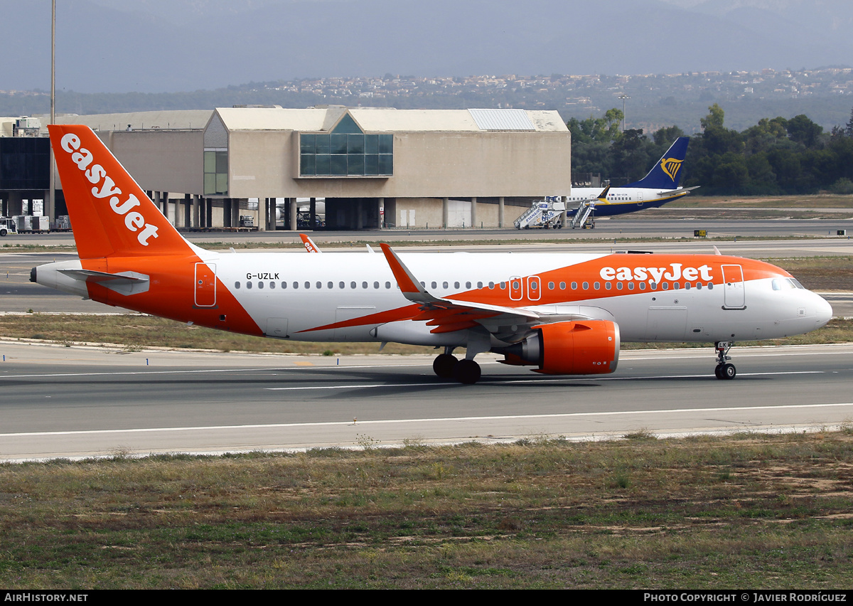 Aircraft Photo of G-UZLK | Airbus A320-251N | EasyJet | AirHistory.net #580044