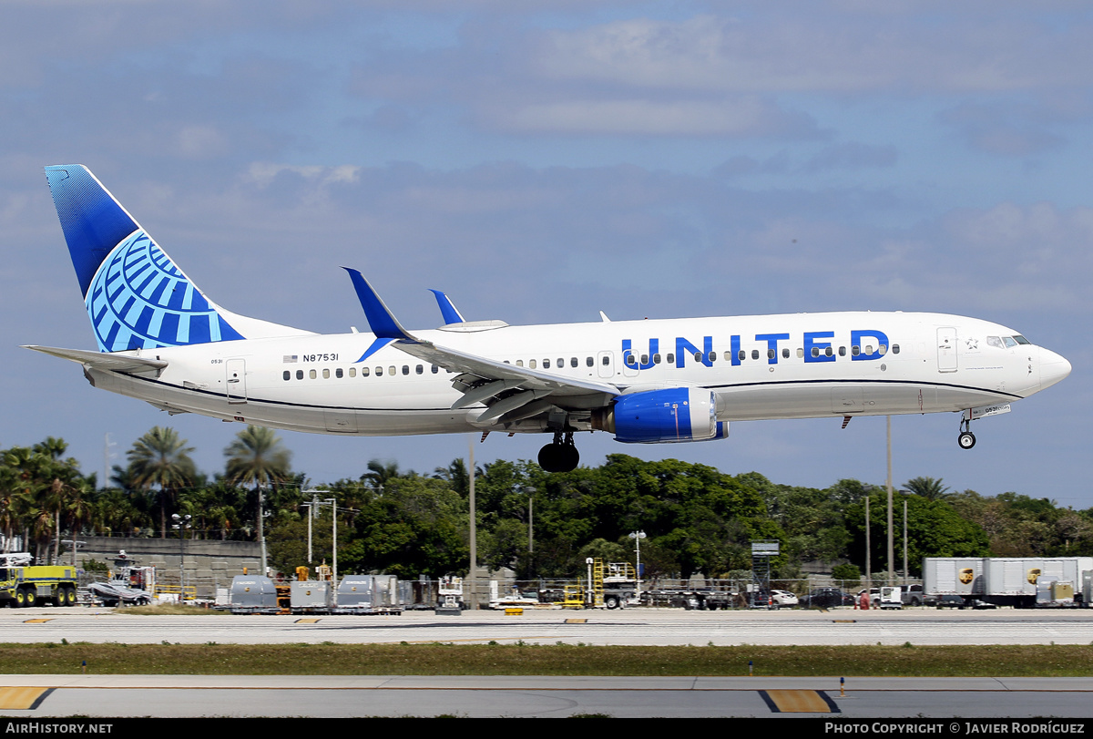 Aircraft Photo of N87531 | Boeing 737-824 | United Airlines | AirHistory.net #580051