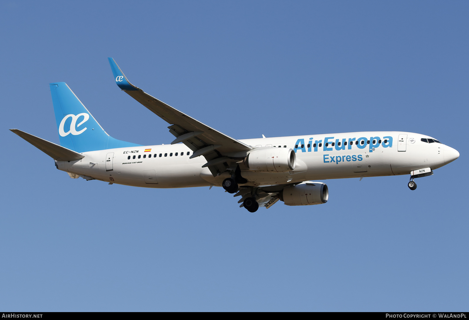 Aircraft Photo of EC-NZN | Boeing 737-8KN | Air Europa Express | AirHistory.net #580069