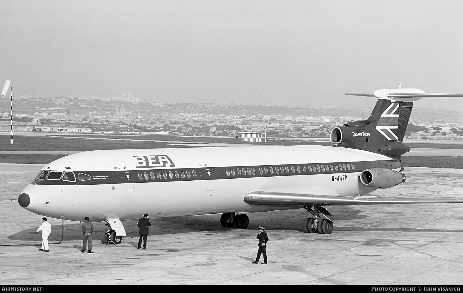 Aircraft Photo of G-AWZP | Hawker Siddeley HS-121 Trident 3B | BEA - British European Airways | AirHistory.net #580125