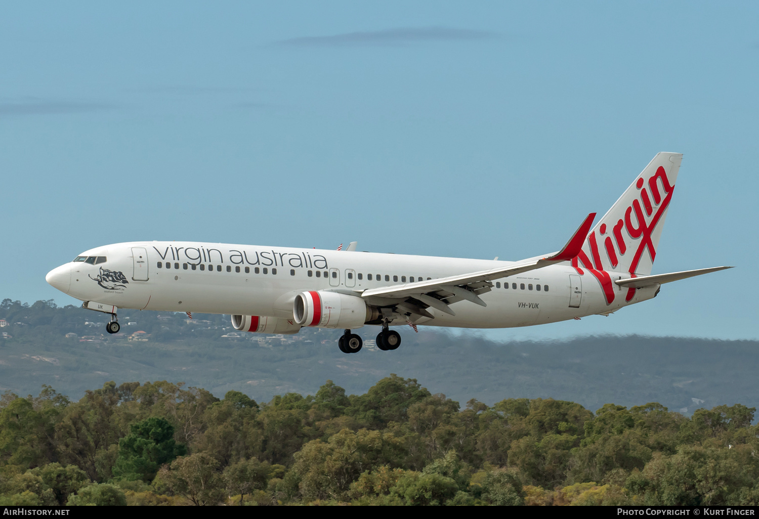 Aircraft Photo of VH-VUK | Boeing 737-8FE | Virgin Australia Airlines | AirHistory.net #580142