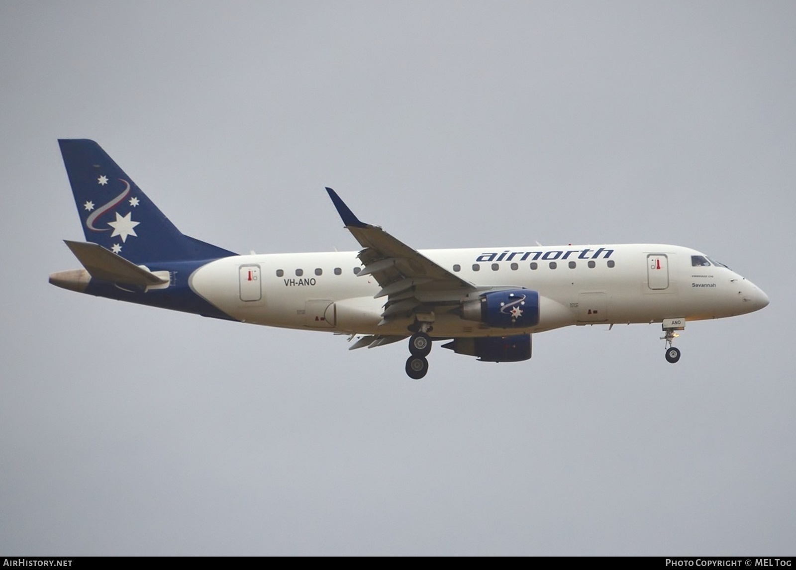 Aircraft Photo of VH-ANO | Embraer 170LR (ERJ-170-100LR) | Air North | AirHistory.net #580156