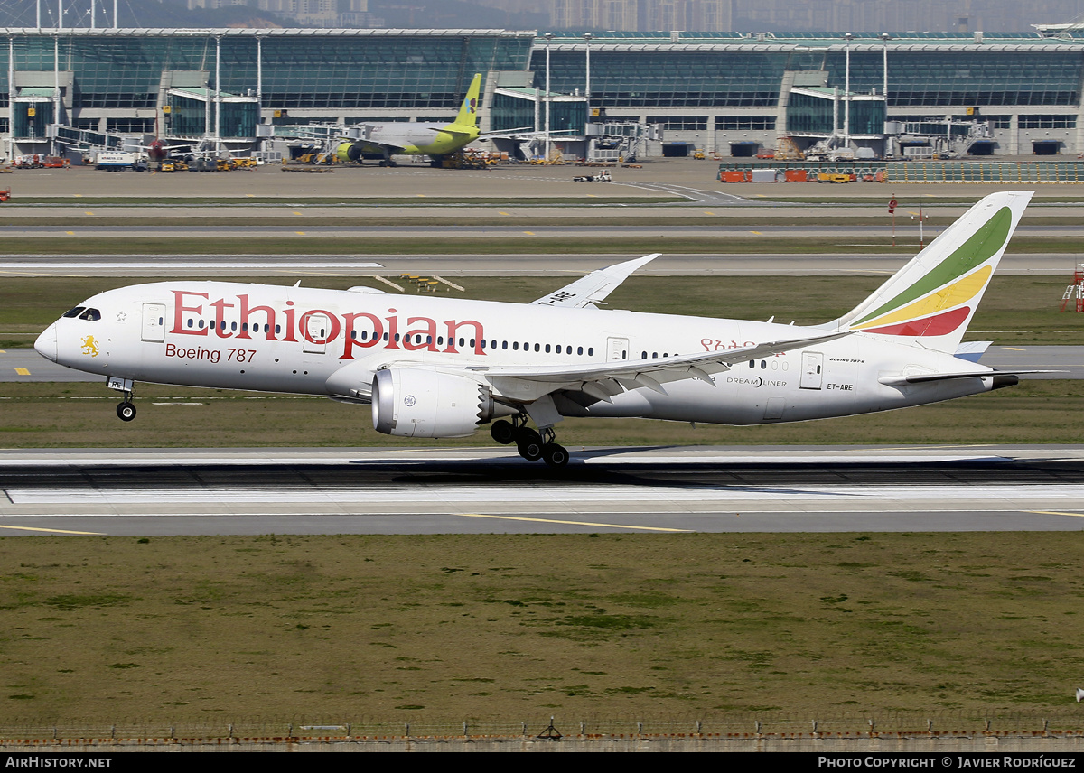 Aircraft Photo of ET-ARE | Boeing 787-8 Dreamliner | Ethiopian Airlines | AirHistory.net #580214