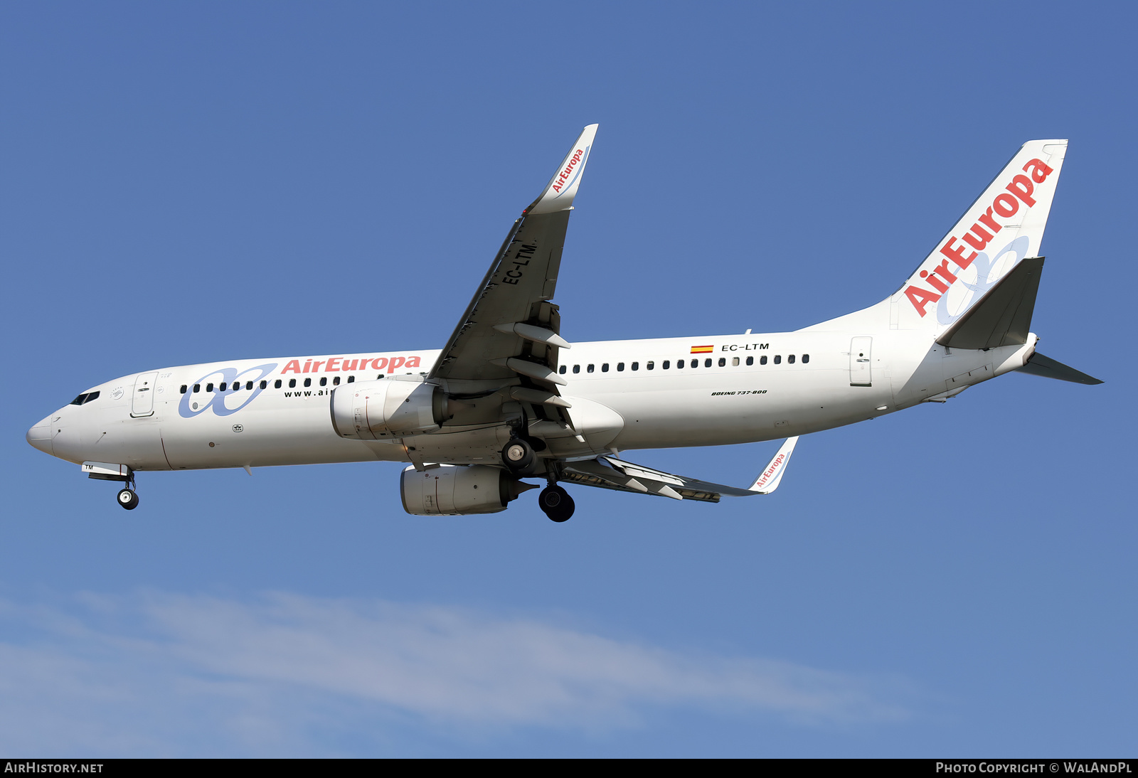 Aircraft Photo of EC-LTM | Boeing 737-85P | Air Europa | AirHistory.net #580286