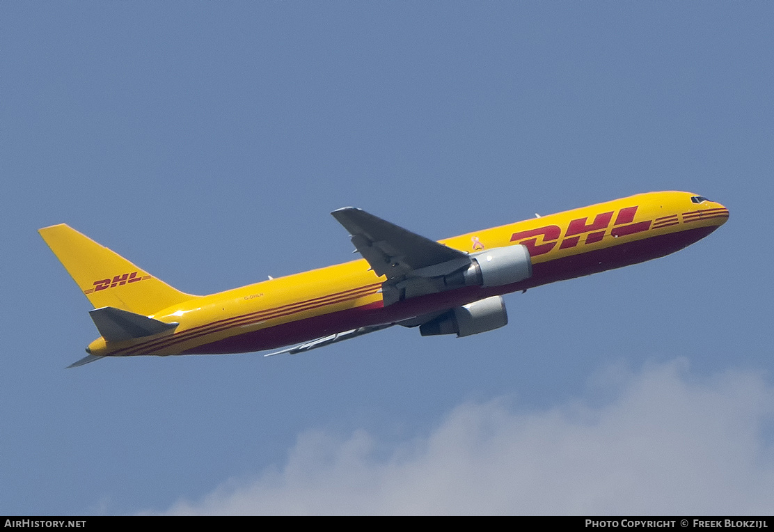 Aircraft Photo of G-DHLN | Boeing 767-3Q8/ER(BDSF) | DHL International | AirHistory.net #580305