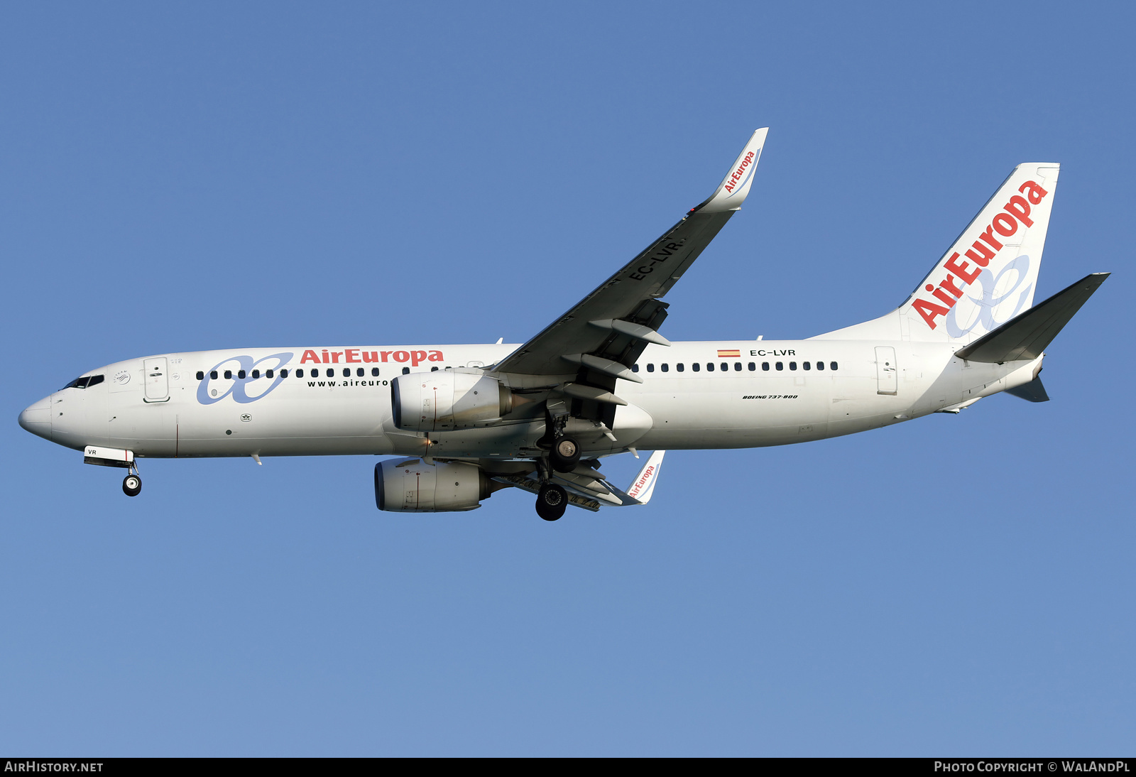 Aircraft Photo of EC-LVR | Boeing 737-85P | Air Europa | AirHistory.net #580450