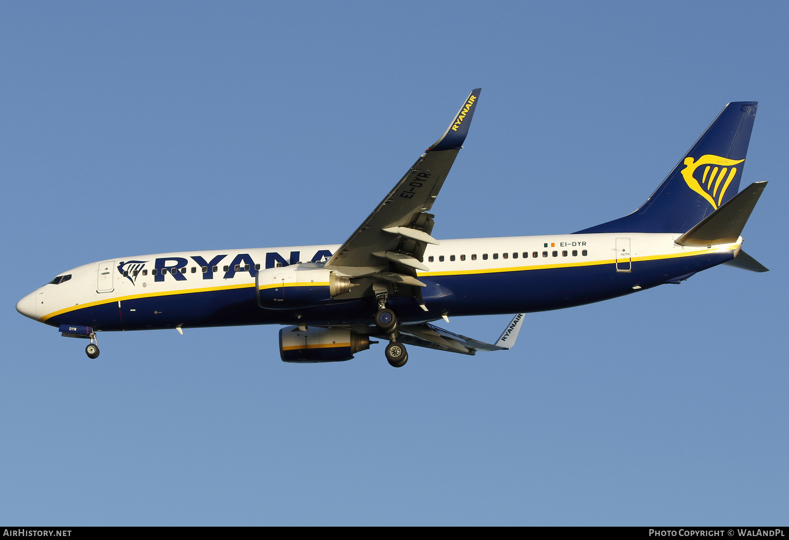 Aircraft Photo of EI-DYR | Boeing 737-8AS | Ryanair | AirHistory.net #580464