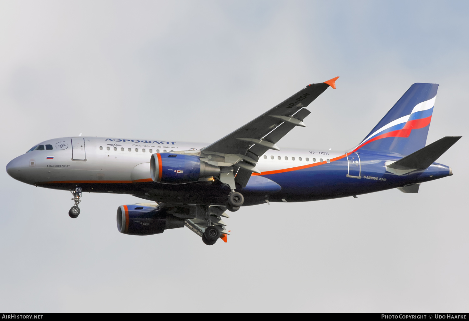 Aircraft Photo of VP-BDN | Airbus A319-111 | Aeroflot - Russian Airlines | AirHistory.net #580496