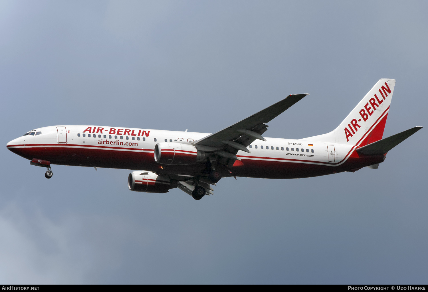 Aircraft Photo of D-ABBU | Boeing 737-8Q8 | Air Berlin | AirHistory.net #580515