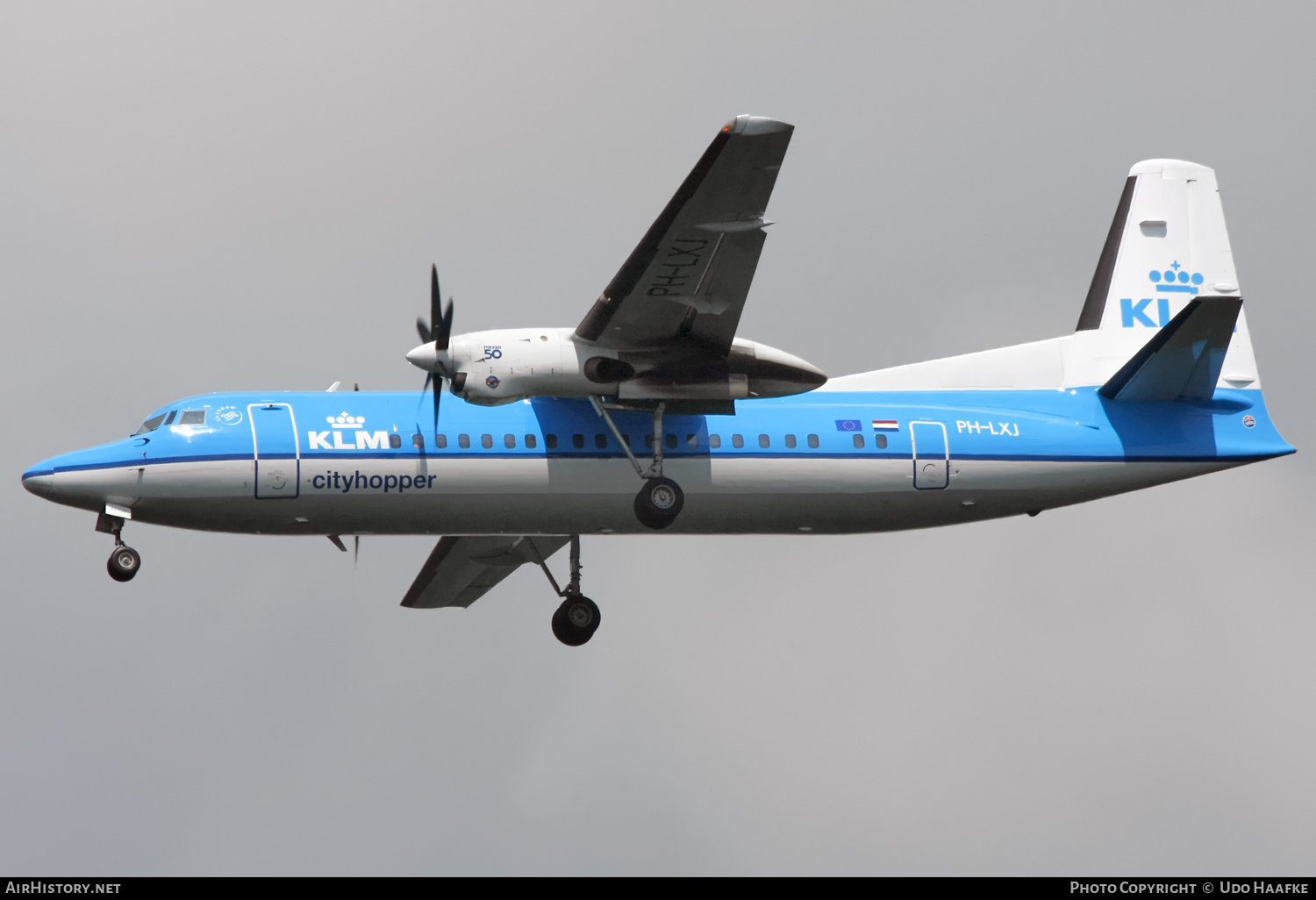 Aircraft Photo of PH-LXJ | Fokker 50 | KLM Cityhopper | AirHistory.net #580529