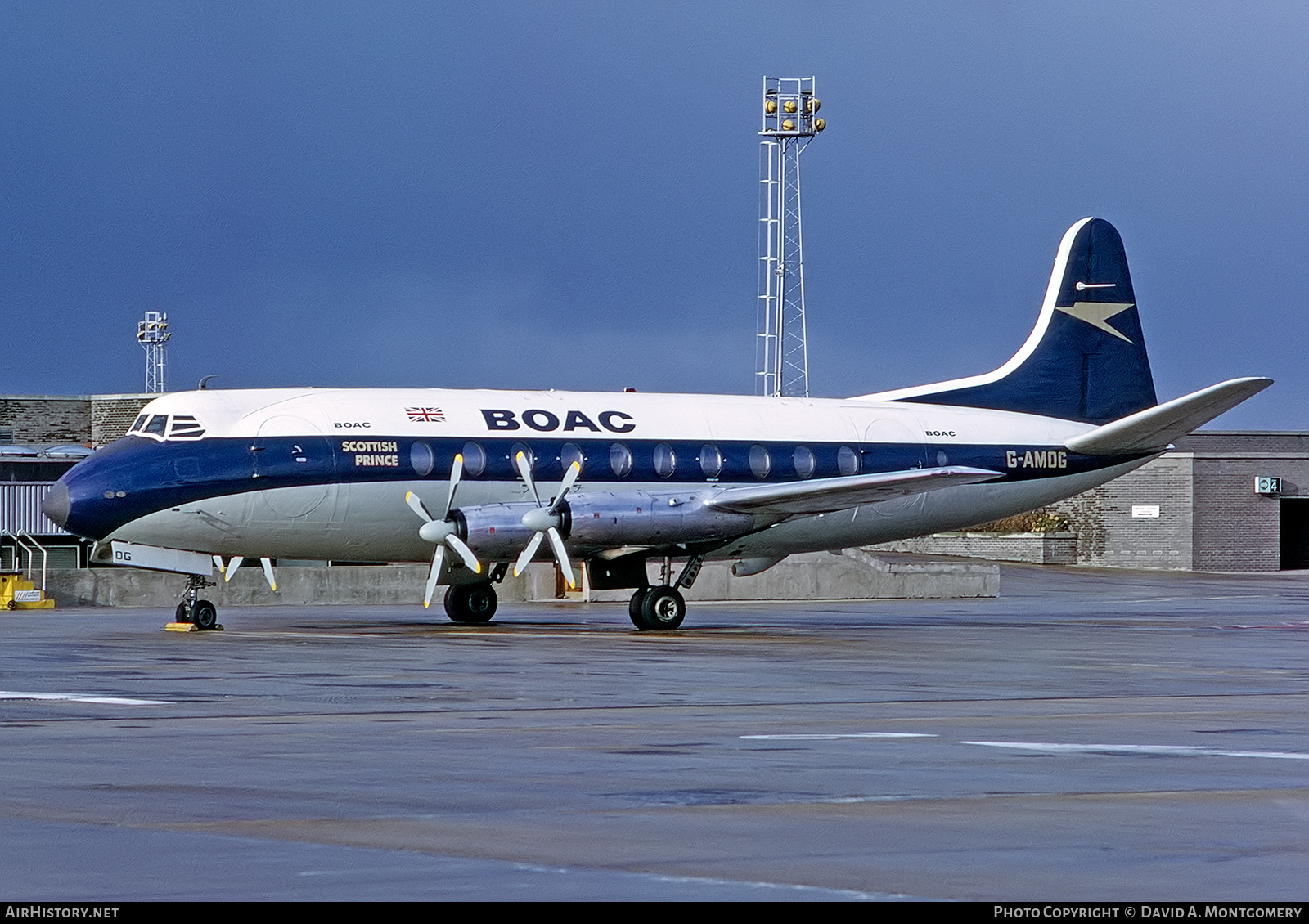 Aircraft Photo of G-AMOG | Vickers 701 Viscount | BOAC - British Overseas Airways Corporation | AirHistory.net #580530