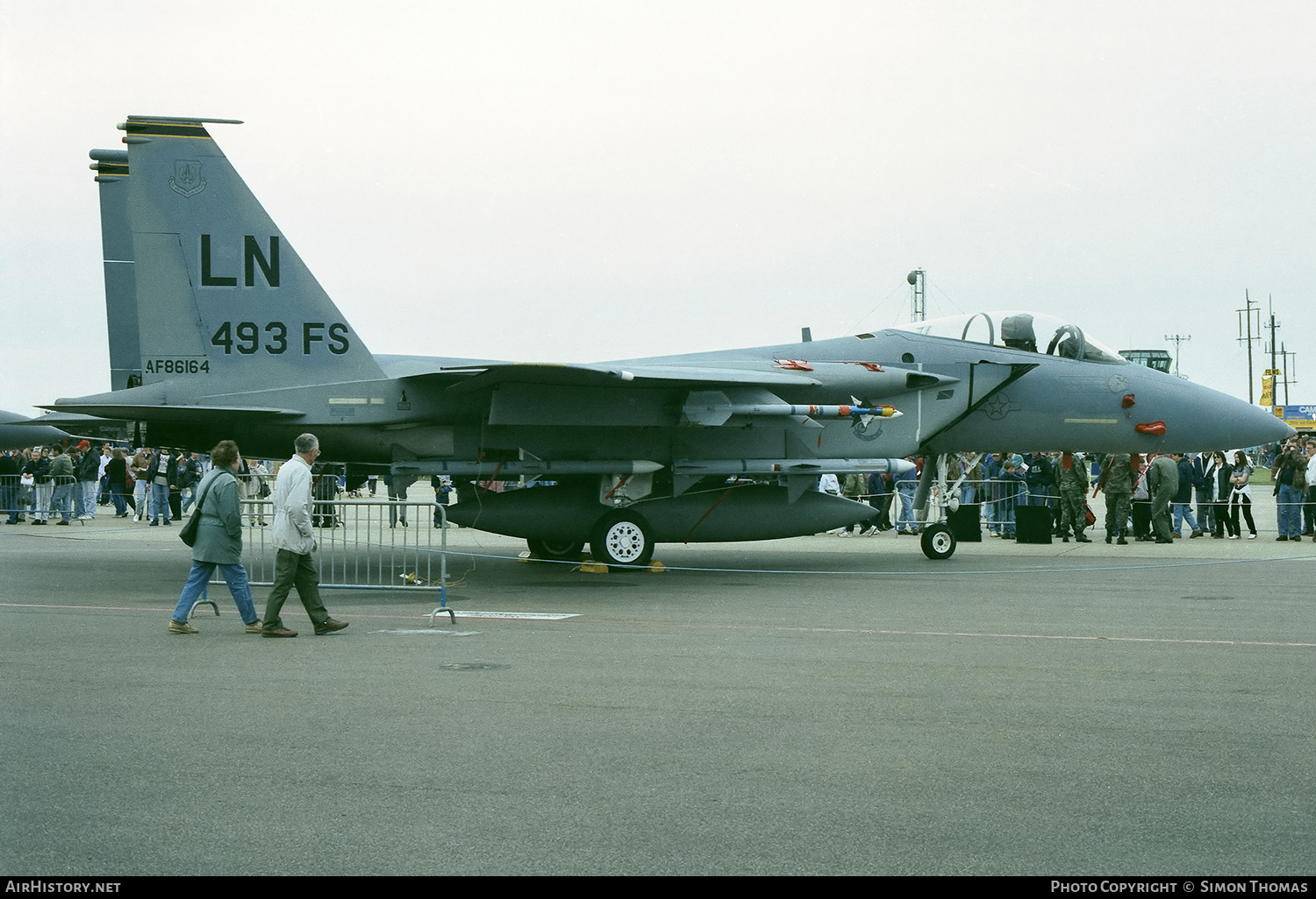 Aircraft Photo of 86-0164 / AF86164 | McDonnell Douglas F-15C Eagle | USA - Air Force | 493 FS | AirHistory.net #580541