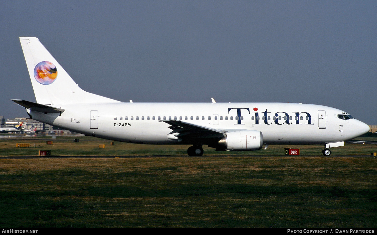 Aircraft Photo of G-ZAPM | Boeing 737-33A | Titan Airways | AirHistory.net #580549