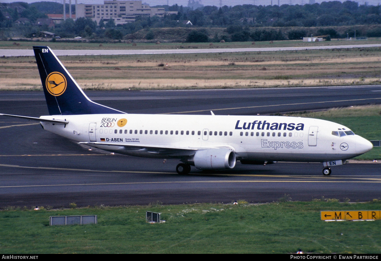 Aircraft Photo of D-ABEN | Boeing 737-330 | Lufthansa Express | AirHistory.net #580555