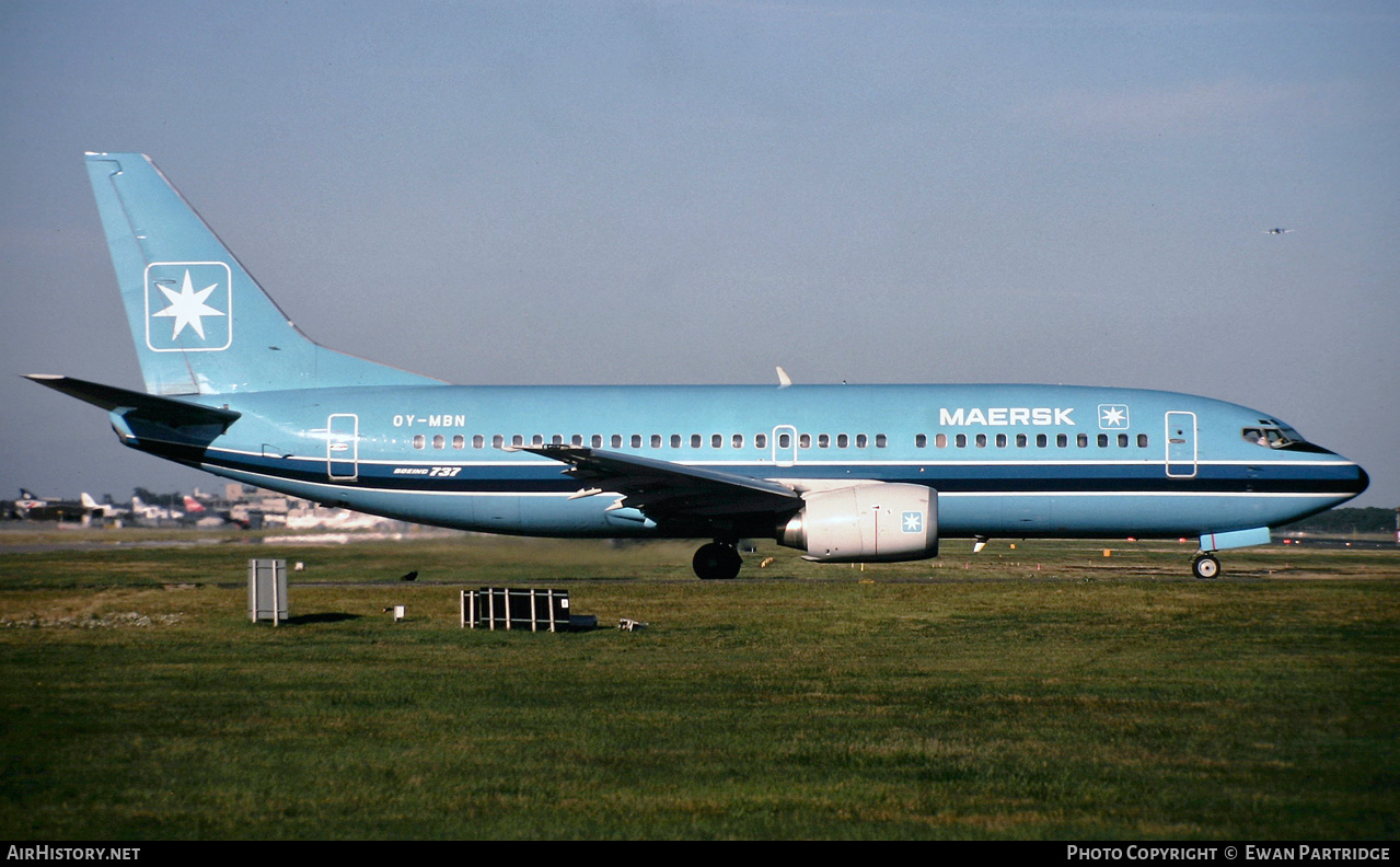 Aircraft Photo of OY-MBN | Boeing 737-33A | Maersk Air | AirHistory.net #580556