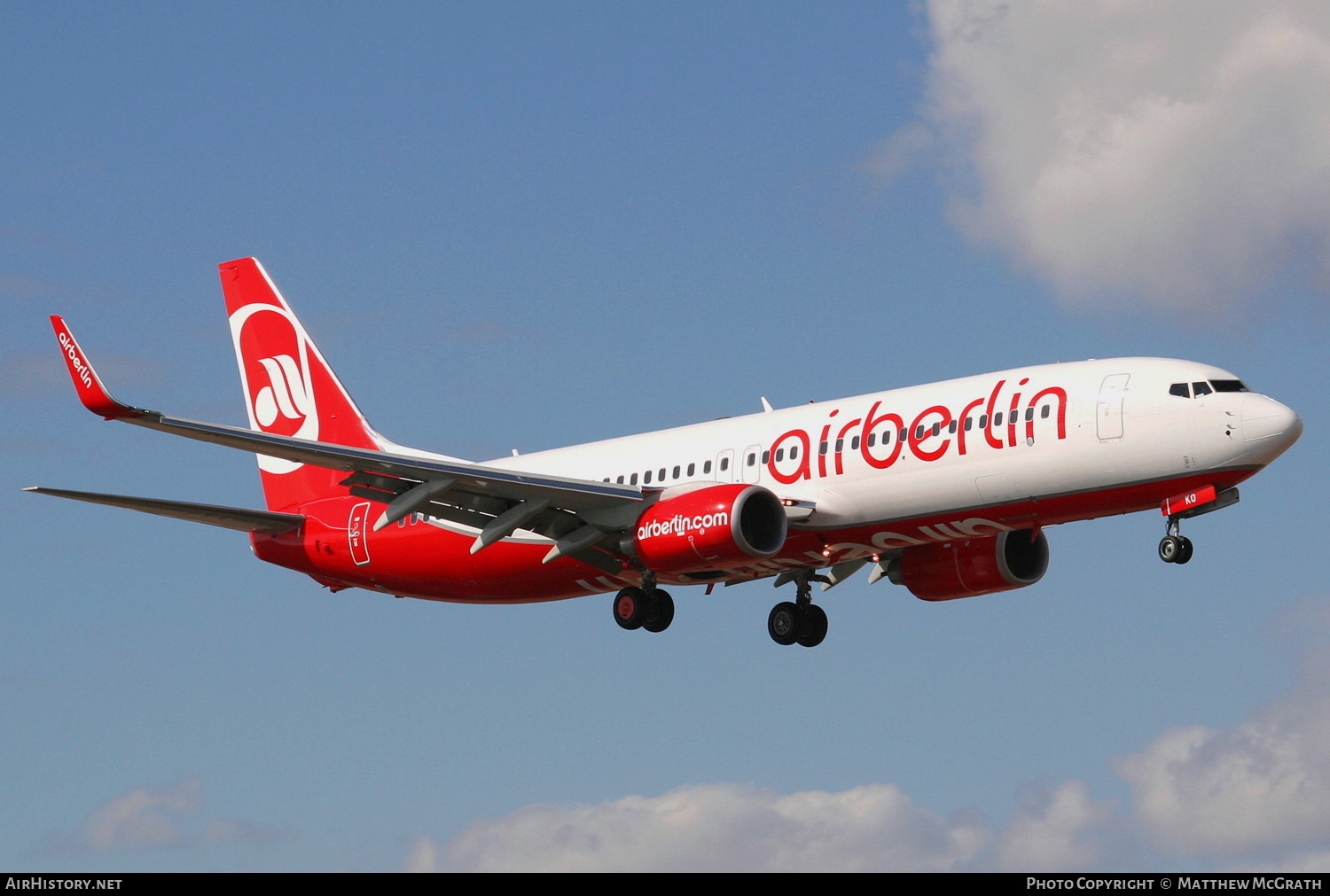Aircraft Photo of D-ABKO | Boeing 737-86J | Air Berlin | AirHistory.net #580563