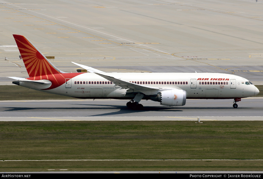 Aircraft Photo of VT-ANA | Boeing 787-8 Dreamliner | Air India | AirHistory.net #580565