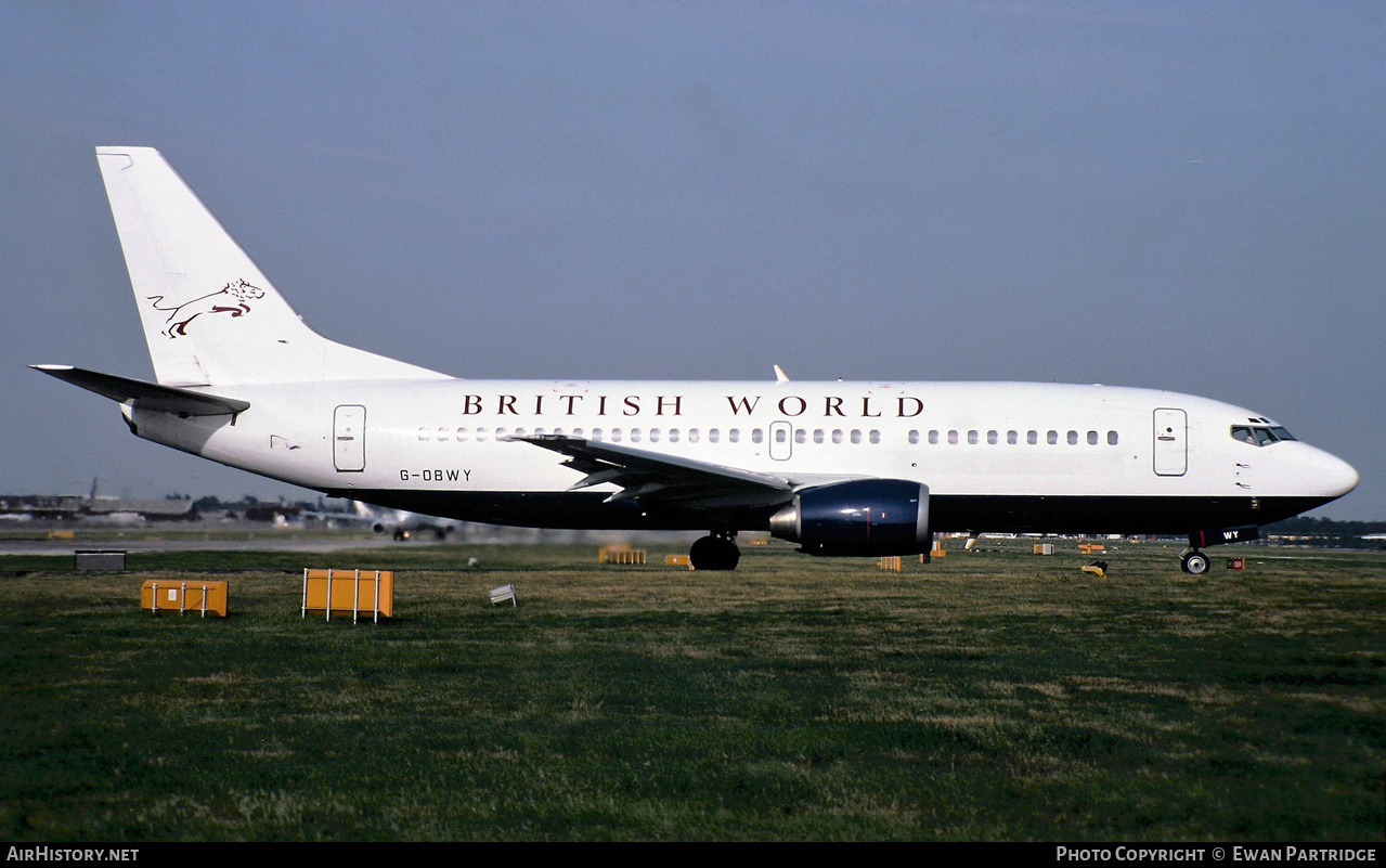 Aircraft Photo of G-OBWY | Boeing 737-3S3 | British World Airlines | AirHistory.net #580568